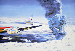 Eyjafjallajökull, (2010) oil on canvas, 78.7 x 55.1 inch, 200 x 140 cm